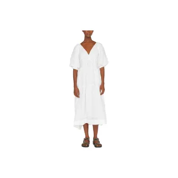 FRAME Short-Sleeved Dresses Women's White