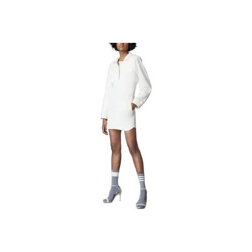 Adidas Originals BLUE VERSION Long Sleeved Dresses Women's Pink White