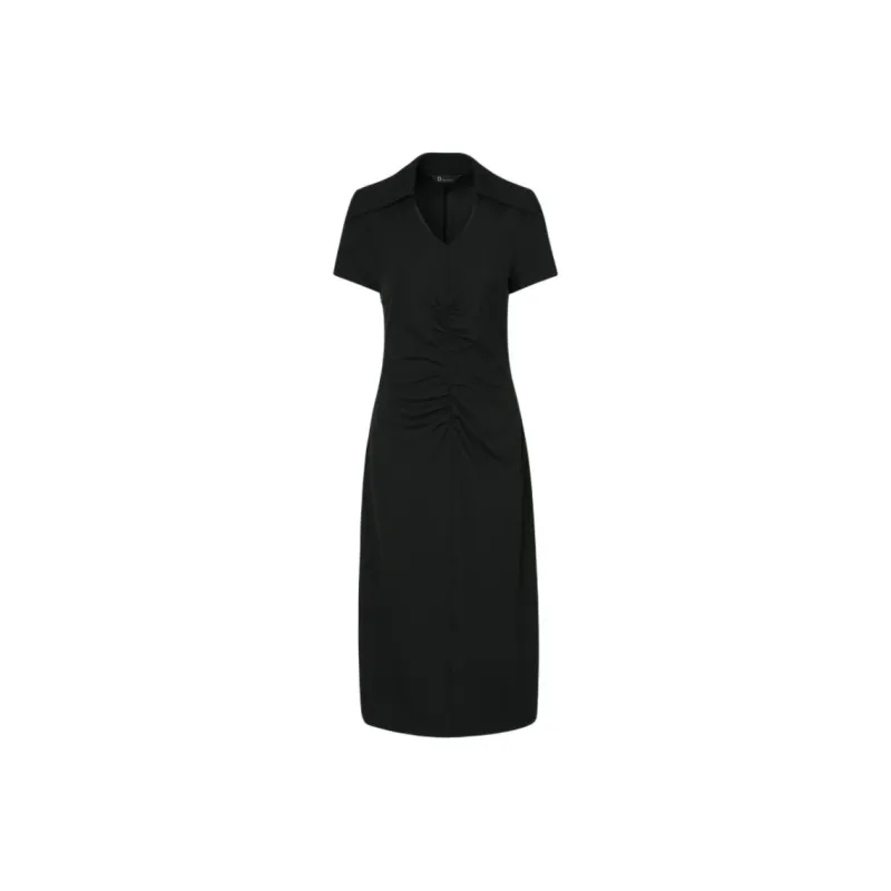 IDPAN Short Sleeved Dress Women's Black-0