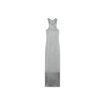 Alexander Wang Stretch Crepe Distressed Maxi Dress