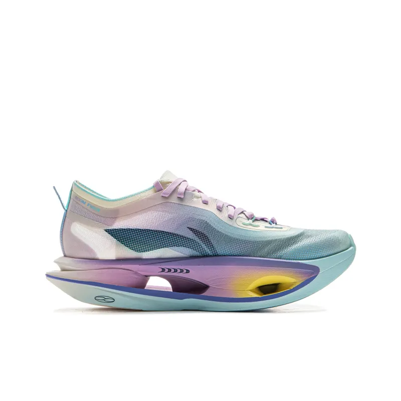 LiNing Feidian 5 ULTRA Cushioning, Slip Resistant, Rebound Low Top Running Shoes Unisex Blue Purple-1