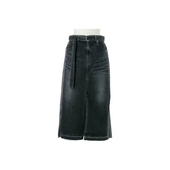 Sacai Pleated Denim Skirt