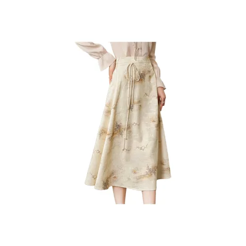 Like The Age Of Water Short Sleeved Dress Women's Multicolor