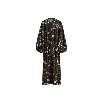 H&M Long Sleeved Dresses Women's Black/Floral