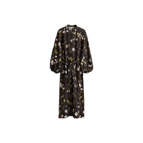 H&M Long Sleeved Dresses Women's Black/Floral