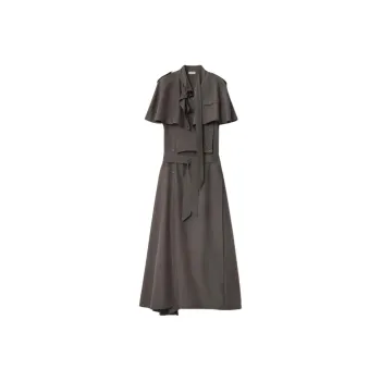 Burberry SS25 Short Sleeved Dress Women's Gray