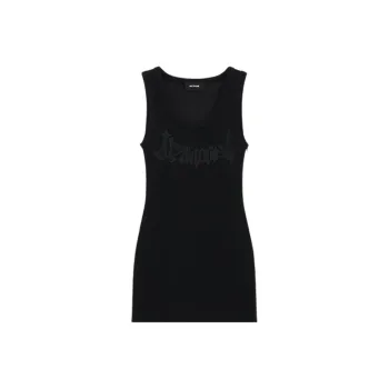 WE11DONE SS24 Sleeveless Dress Women's Black