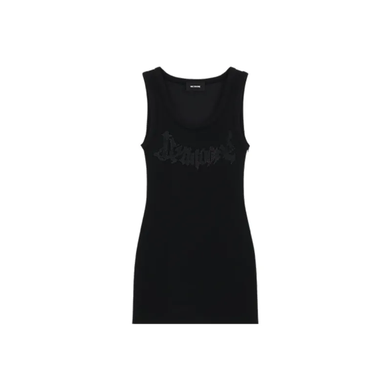 WE11DONE SS24 Sleeveless Dress Women's Black-0