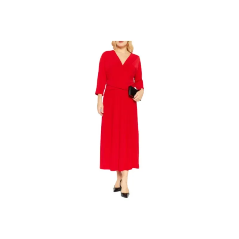 LAUREN RALPH LAUREN Long-Sleeved Dresses Women's Red-0