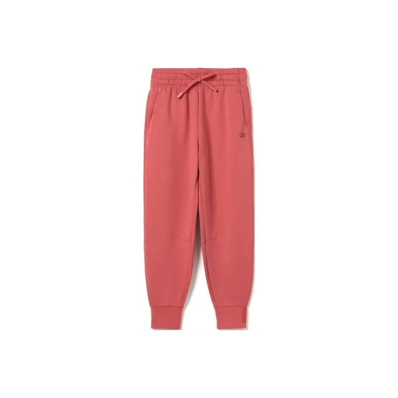 LACOSTE Knitted Sweatpants Women's Garnet Red-0
