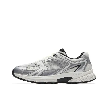 Anta Height Increasing Lightweight Breathable Low Top Casual Running Shoes Women's White Silver