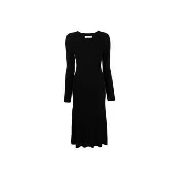 PAROSH Long-Sleeved Dresses Women's Black