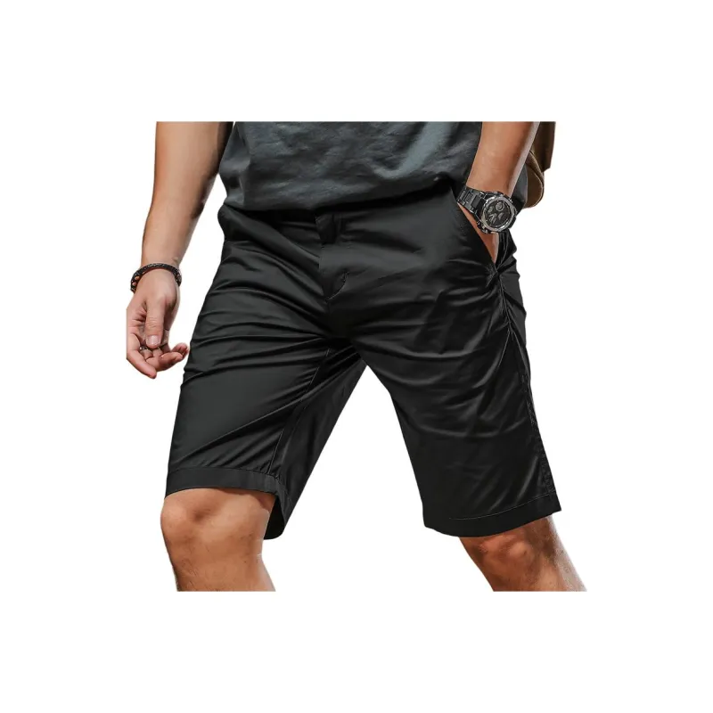 Seasonal Words Casual Shorts Men's Dark Gray-0
