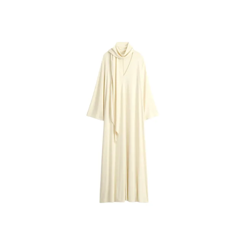 ZARA Kate Moss Collaboration Long-Sleeved Dresses Women's Beige-0
