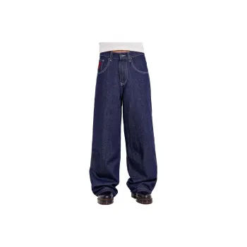 Jaded London Jeans Unisex Star Indigo Blue