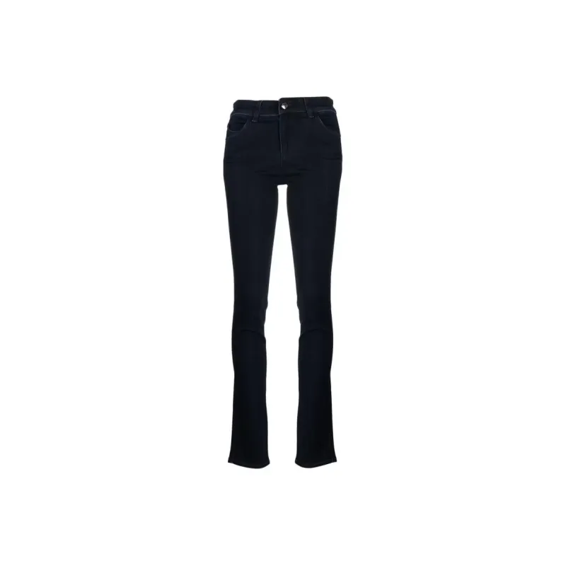 EMPORIO ARMANI J18 High waisted Skinny Leg Jeans In A Lyocell Blend Denim-0