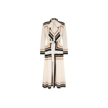 Zimmermann Pussy bow Collar Midi Dress