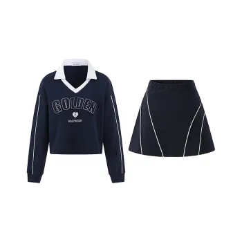MacyMccoy Two Piece Skirt Sets Women's Navy Blue