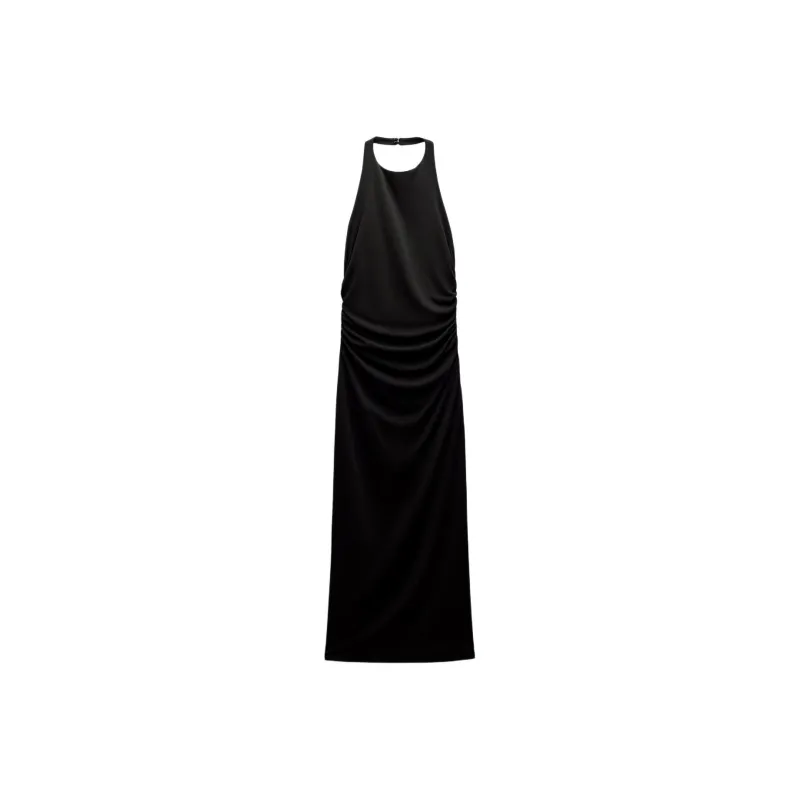ZARA Slip Dresses Women's Black-0