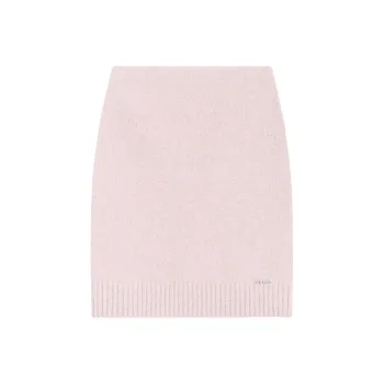 WE11DONE Knit Long Skirts Women's Light Pink