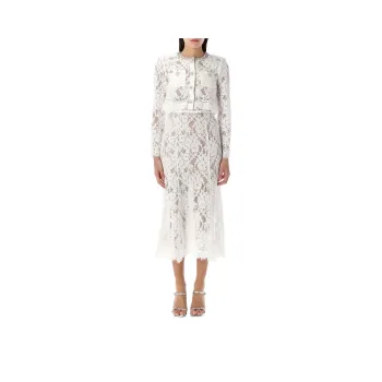 Self portrait Lace Embellished Midi Dress