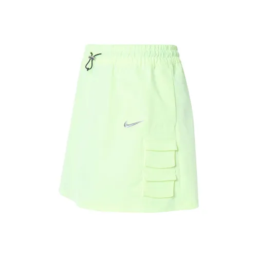 Nike Casual Short Skirts Women's Slight Yellow Green