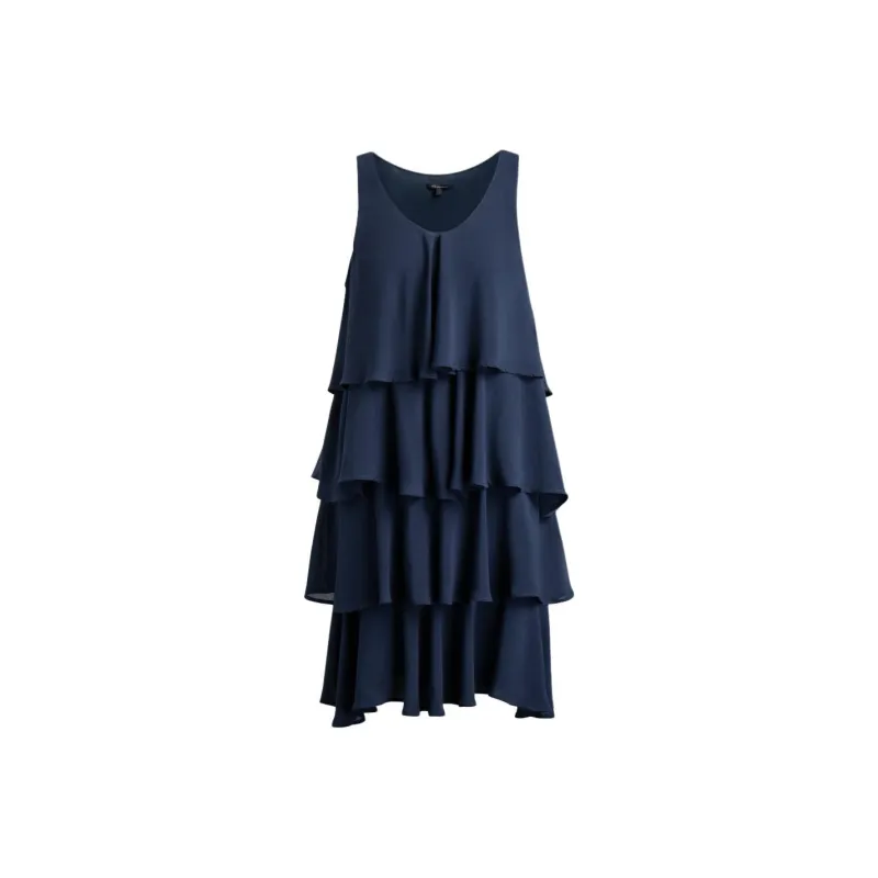 ARMANI EXCHANGE SS23 Sleeveless Dress Women's Navy Blue-0
