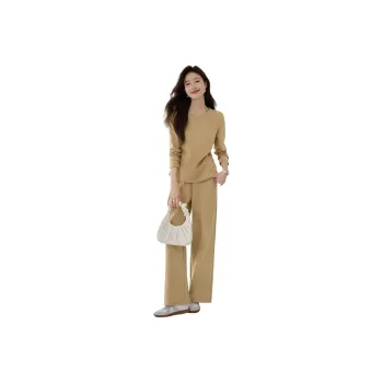 Mo Han Yi Mei Casual Suit Women's Yellow Green