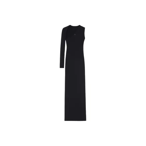 COURREGES Ribbed knit Maxi Dress