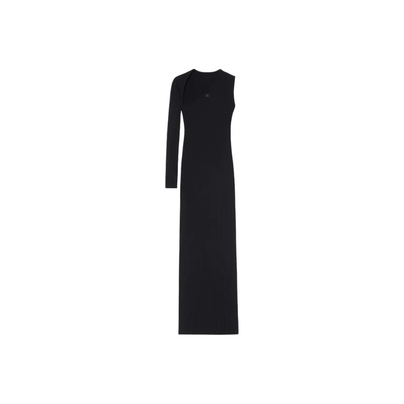 COURREGES Ribbed knit Maxi Dress-0