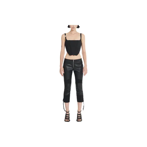 DION LEE STRETCH CAPRI PANT Casual Shorts Women's BLACK/Black