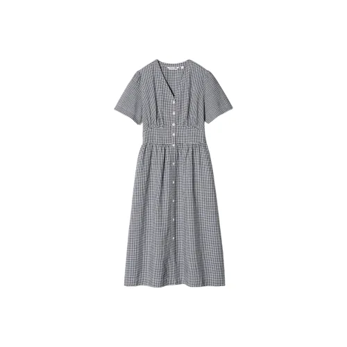 UNIQLO Short Sleeved Dresses Women's Black