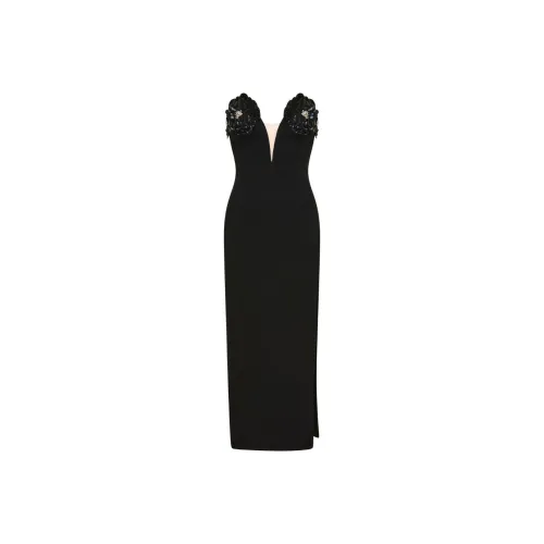 RACHEL GILBERT Bowie Floral appliqué Midi Dress