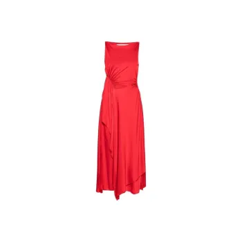 Lanvin Ruched Detailed Sleeveless Midi Dress