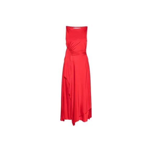 Lanvin Ruched Detailed Sleeveless Midi Dress