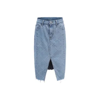 Tanni Denim Long Skirts Women's Blue