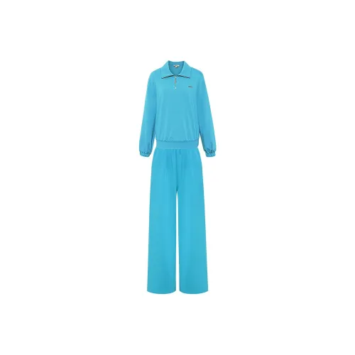 BBLLUUEE Sweatshirt Set Women's Coral Blue