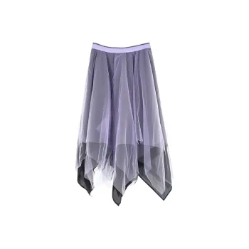 MARC LE BIHAN Casual Long Skirts Women's Black Purple