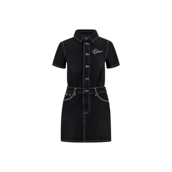 EVISU SS25 Dress Women's Denim Black