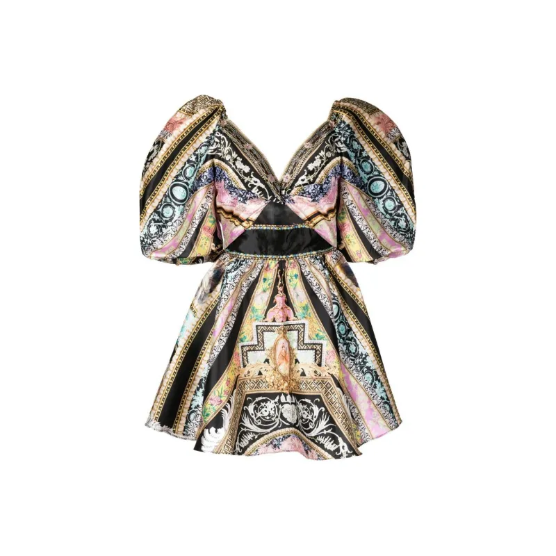 CAMILLA Florence V-neck Minidress-0