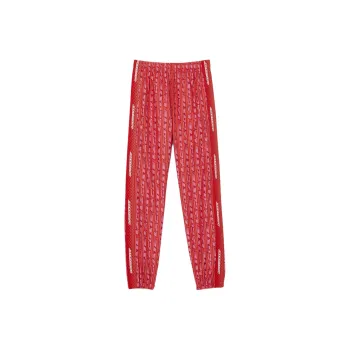 LACOSTE Knitted Sports Pants Women's Orange Red