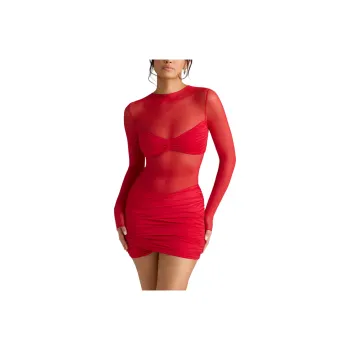 OH POLLY ESSIE Long-Sleeved Dresses Women's Fire Red