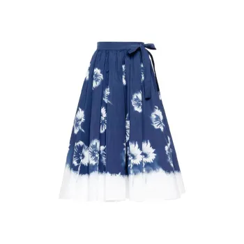 PRADA SS21 Casual Long Skirts Women's Blue