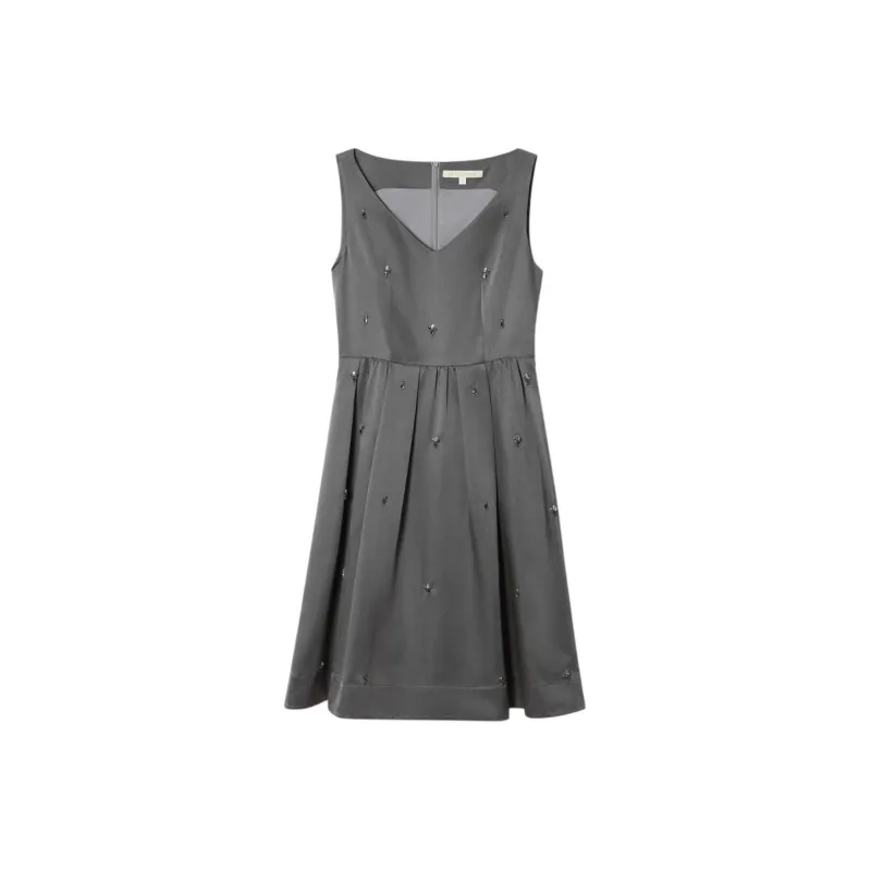 PSALTER Sleeveless Dress Women's Antique Silver-0