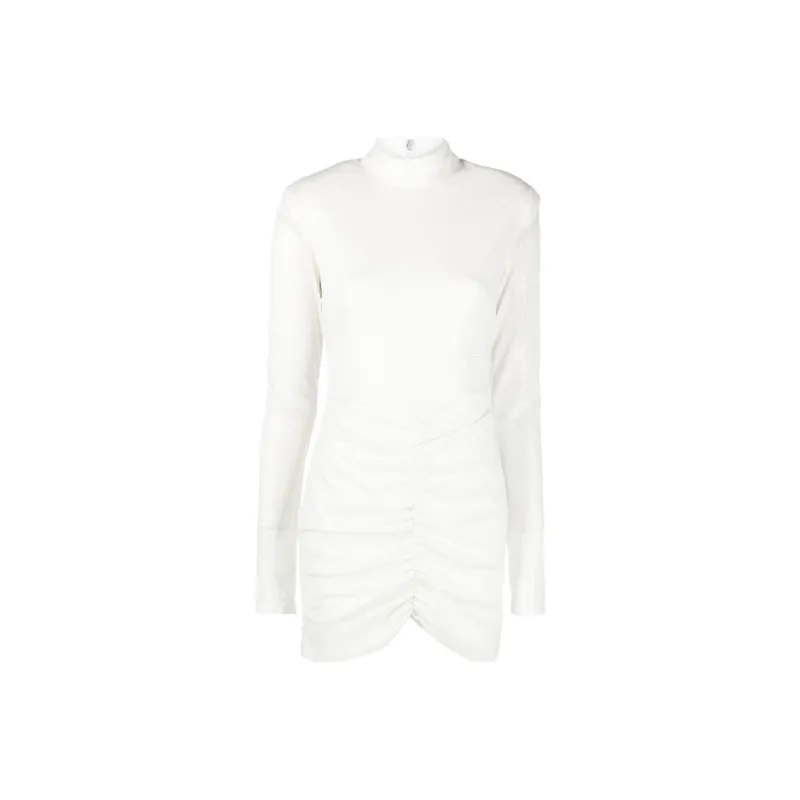 Rotate Long-Sleeved Dresses Women's White-0
