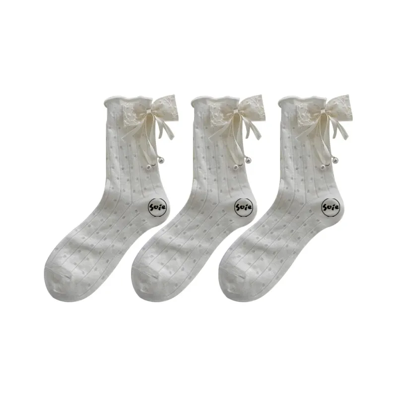 SOIE Mid Calf Socks Women's Combo Set-5