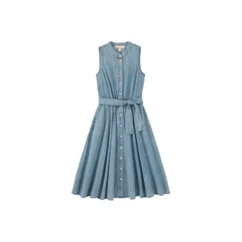 MICHAEL KORS SS24 Sleeveless Dress Women's Light Blue