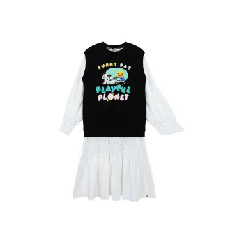 B.Duck Long Sleeved Dresses Women's Black