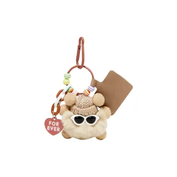 Narandu Rex Rabbit Fur Keychain Bag Accessory Women's Multicolor