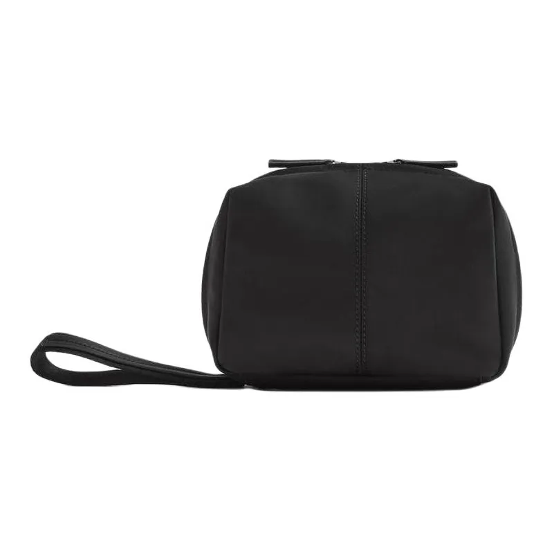ZARA Polyamide Toiletry Clutch Makeup Bag Men's Black-0